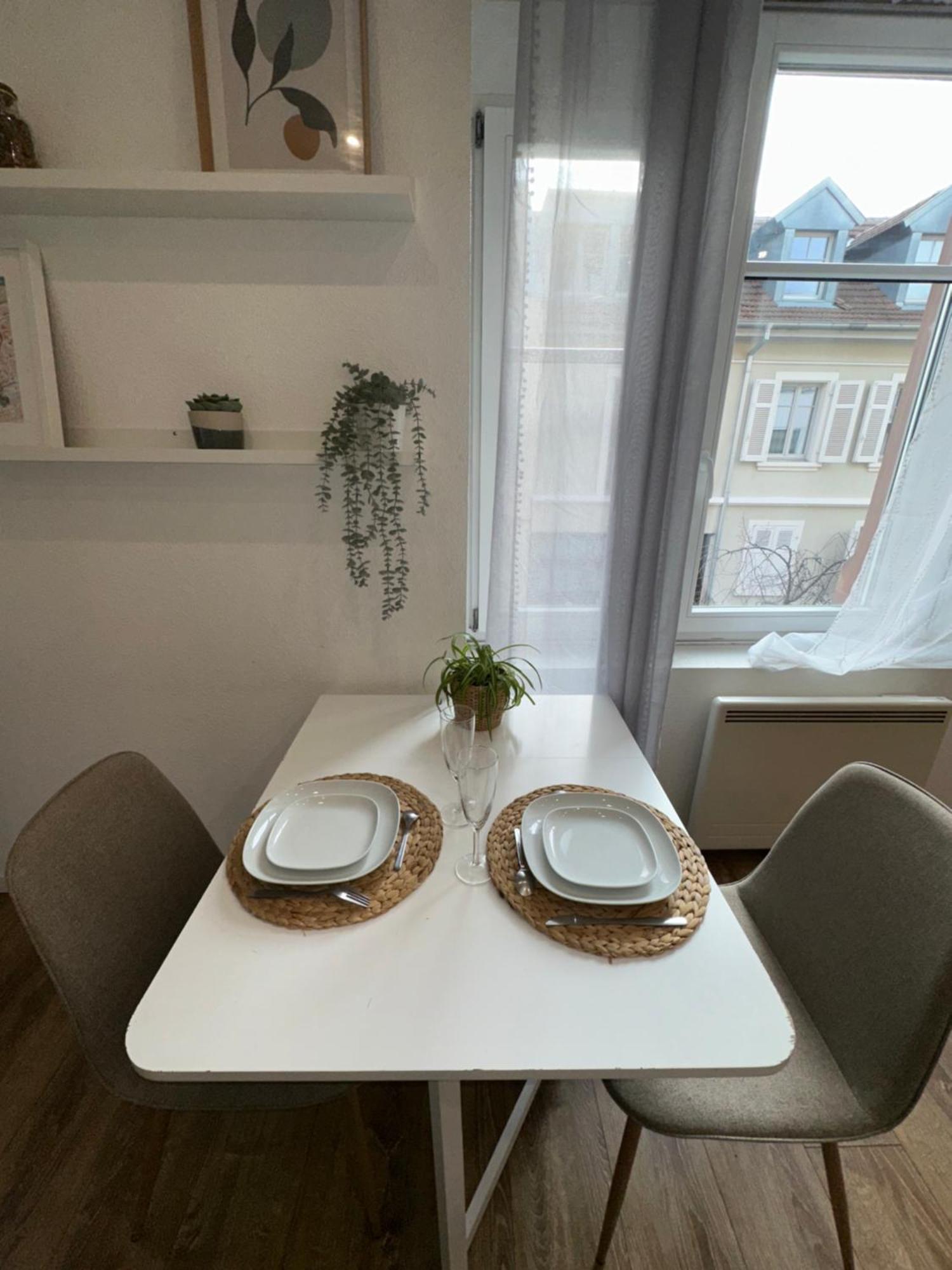 # Le 2 # Tres Beau T3 1Er Etage Tout Confort, Neuf, Mulhouse Centre Exteriör bild
